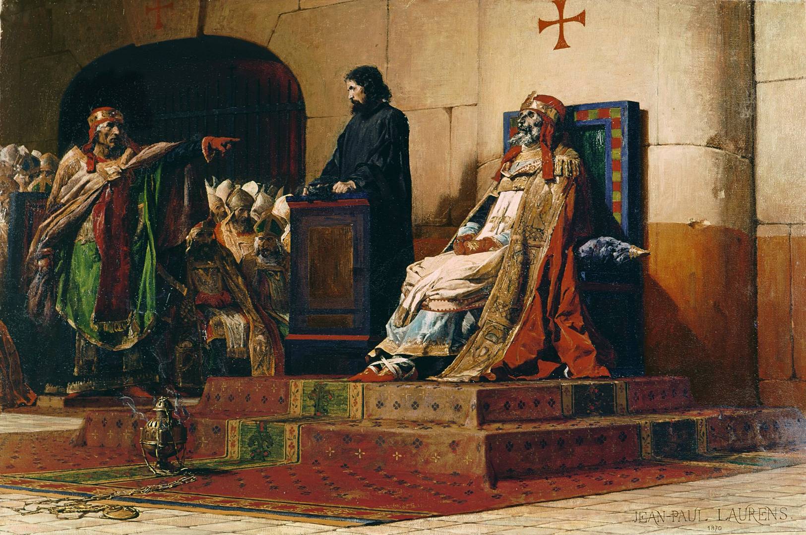 Жан-Поль Лоран. Папы Формоз и Стефан VII на «трупном синоде». 1870