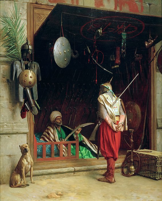 Жан-Леон Жером. Каирский торговец армейским снаряжением. 1869