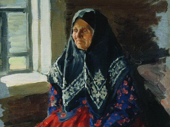 Иван Куликов. Старушка из Нежиловки (фрагмент). 1898
