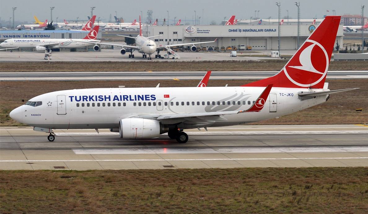 Самолет Боинг-737 компании «Турецкие авиалинии»