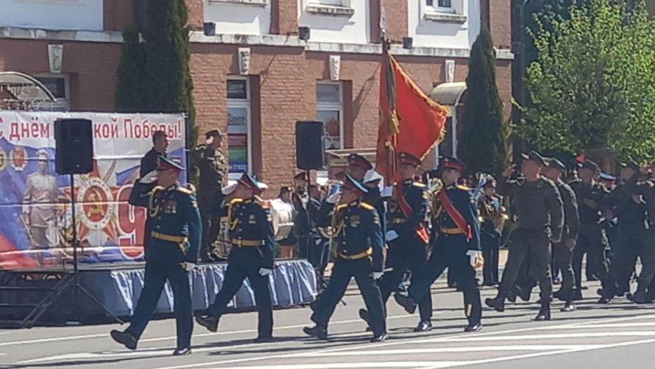 Военнослужащие армейского корпуса Балтийского флота провели генеральную репетицию Парада Победы