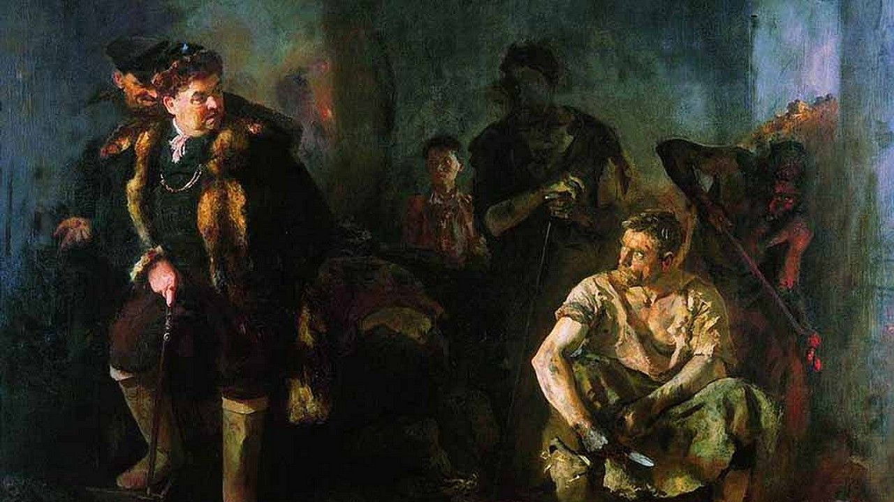 Б. Иогансон. На старом уральском заводе. 1937 г. Государственная Третьяковская галерея, Москва