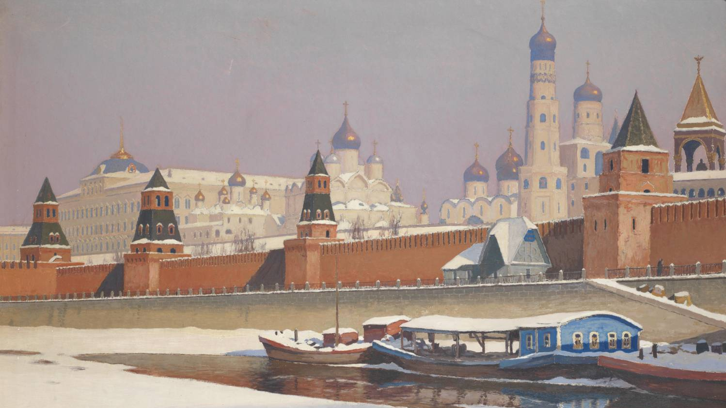 Михаил Гермашев. Московский Кремль зимой. Ранее 1912 года