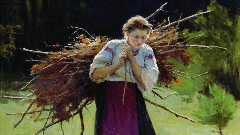 Николай Пимоненко. Из лесу (фрагмент). 1900