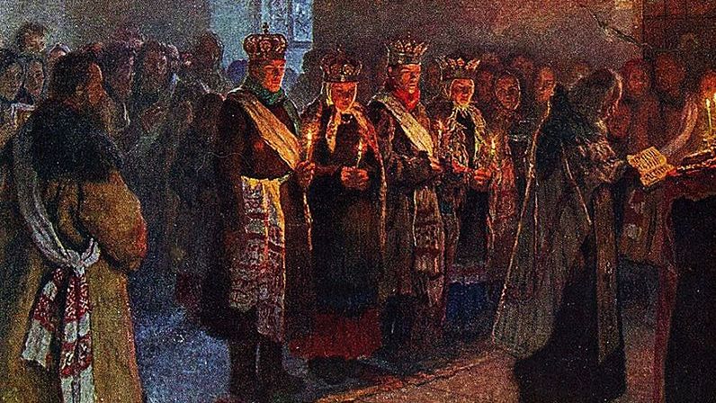Богданов-Бельский. Венчание. 1904 г