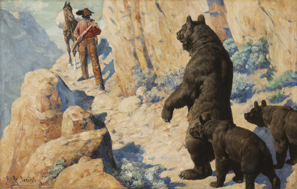 Уильям Робинсон Ли. Медведи на пути. 1904