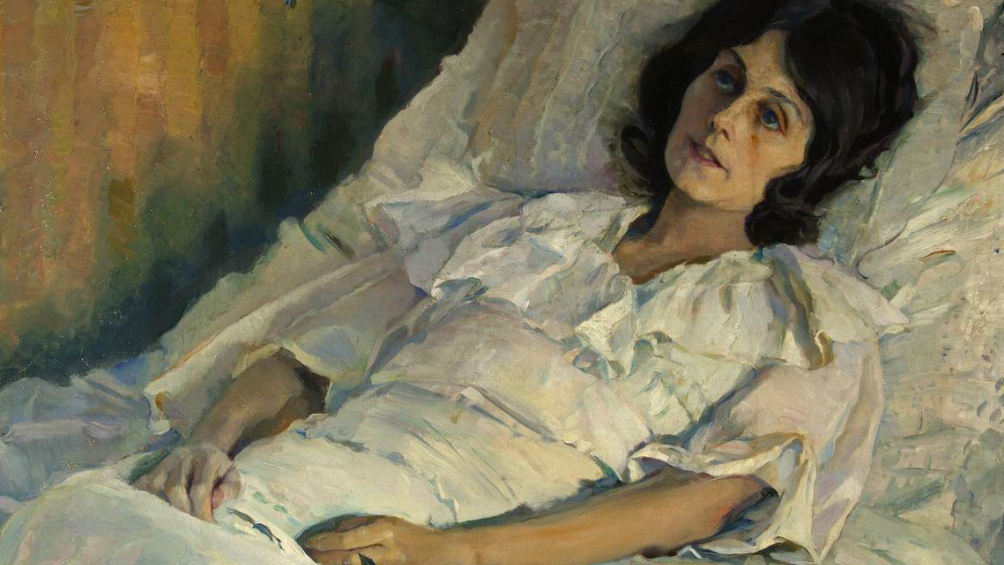 Михаил Нестеров. Больная девушка (фрагмент). 1928