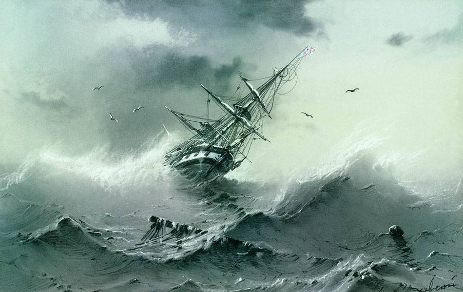 «Тонущий корабль» 1854