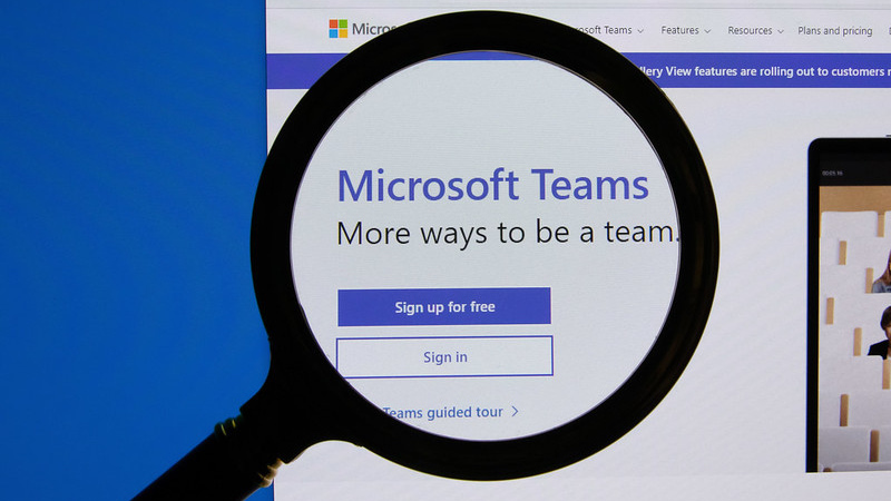 Интернет-страница Microsoft Teams