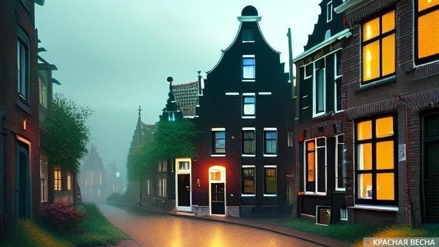 Дома в Нидерландах (эскиз)