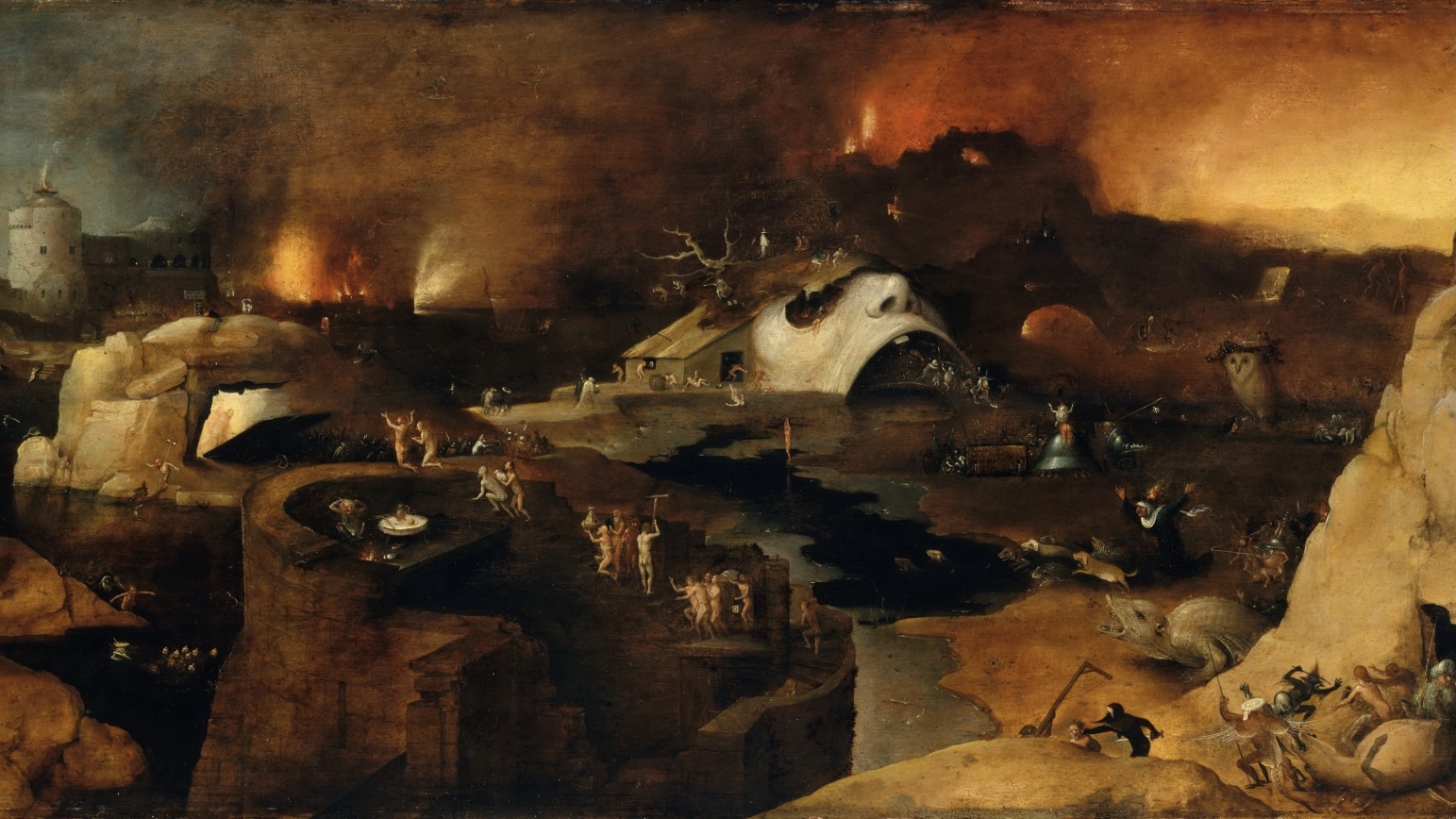 Иероним Босх. Сошествие Христа в ад. 1550-1560