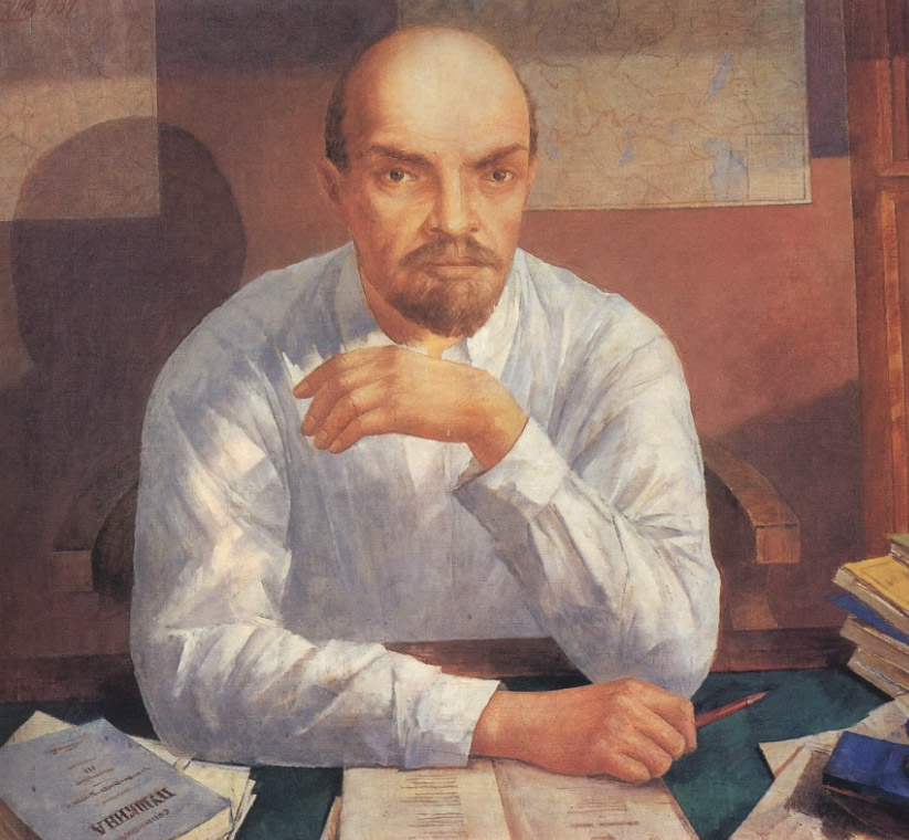 К.•С.•Петров-Водкин. Портрет В.•И.•Ленина. 1934