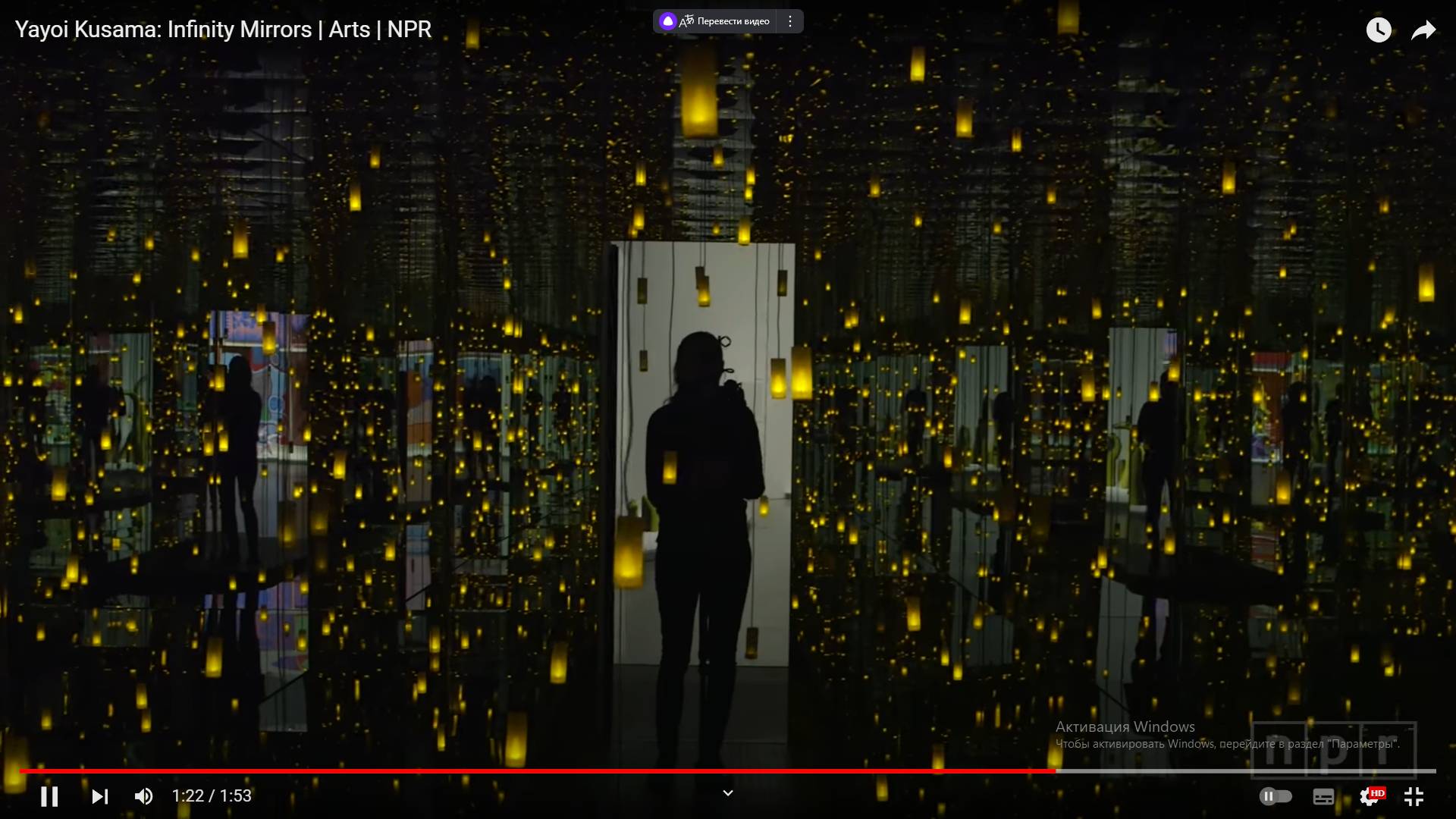 Цитата из видео «Yayoi Kusama: Infinity Mirrors | Arts | NPR» пользователя NPR, youtube.com