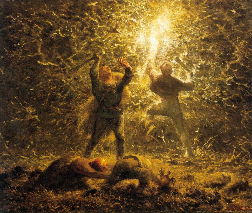 Жан-Франсуа Милле. Ночная охота на птиц. 1874