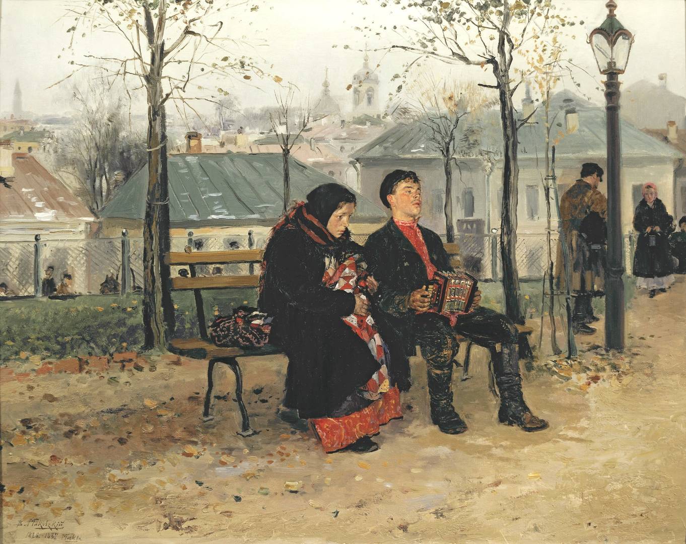 Владимир Маковский. На бульваре. 1887