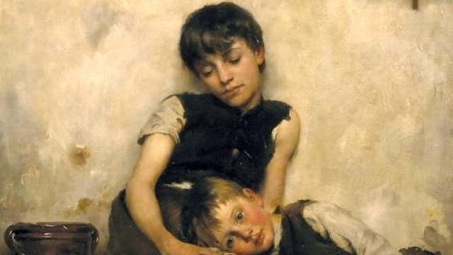 Томас Бенуа. Дети сироты. 1885