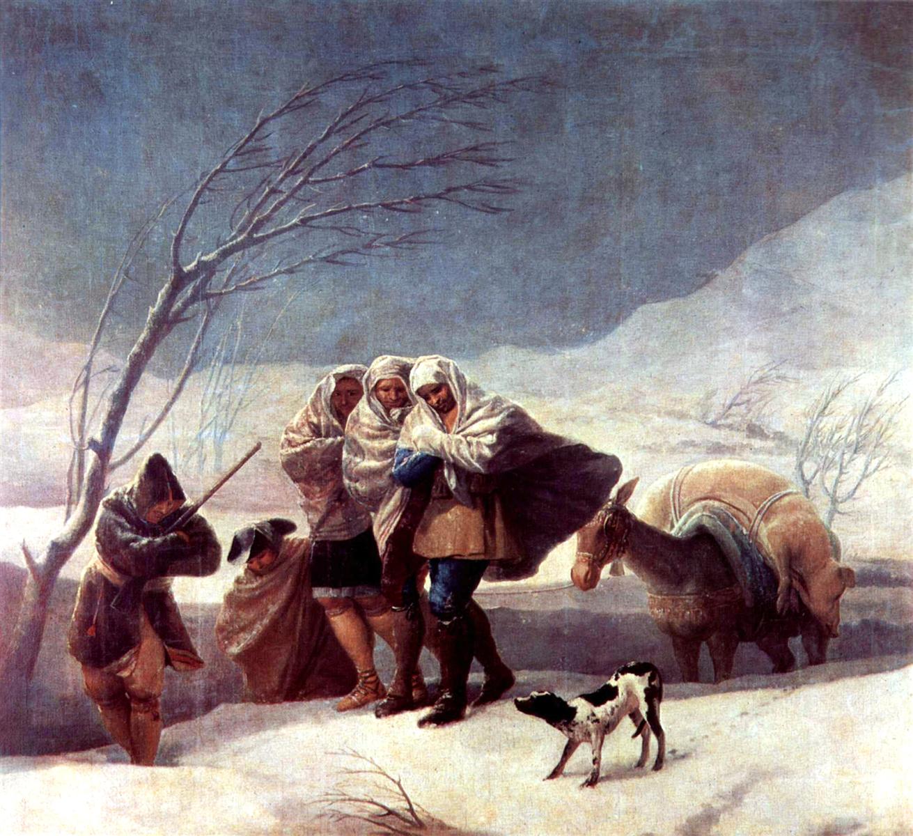 Франсиско де Гойя. Метель (Зима). 1787