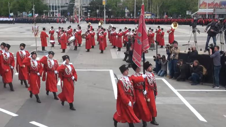 Парад казаков в Краснодаре