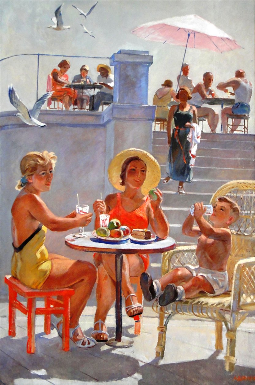 А. Дейнека В Крыму. 1956