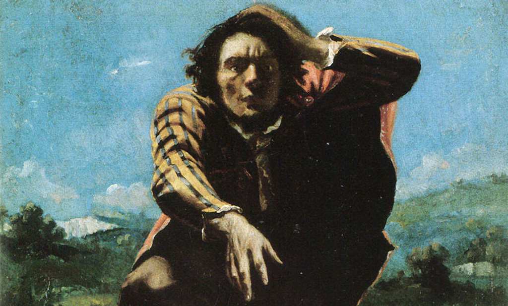 Гюстав Курбе. Мужчина, обезумевший от страха (фрагмент). 1844