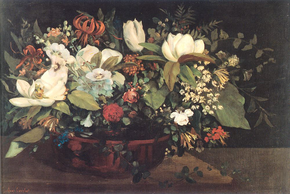 Гюстав Курбе. Корзина цветов. 1863