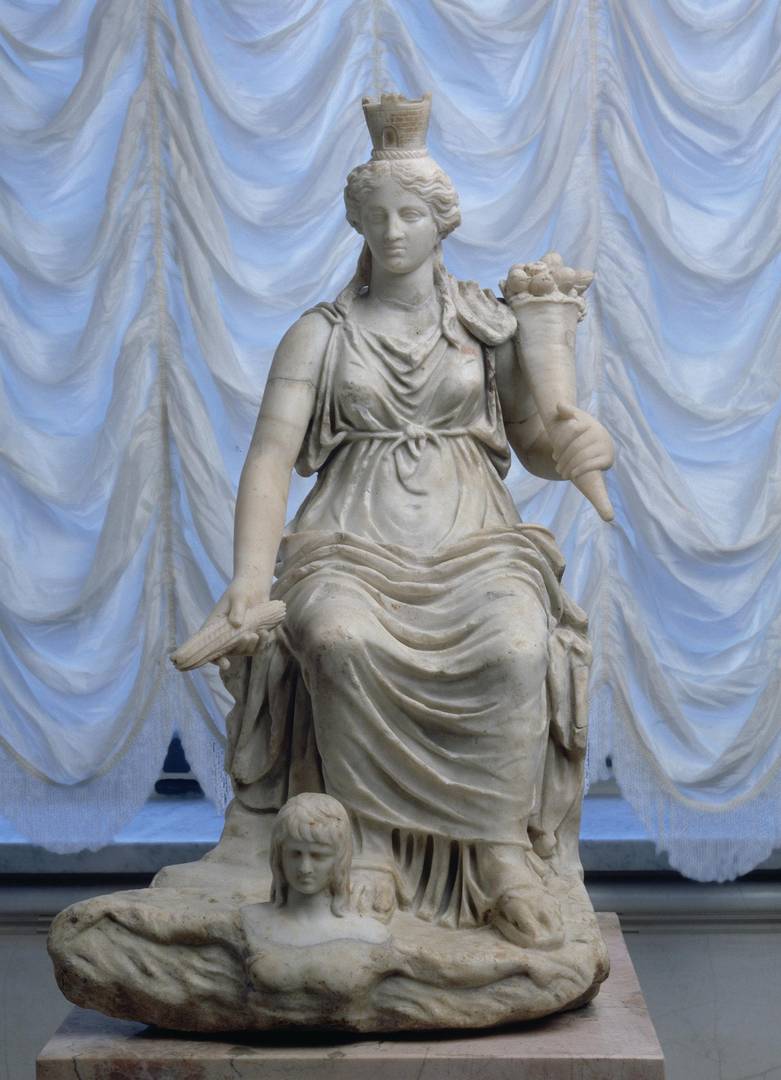 Богиня Тюхе с Рогом изобилия. Римская копия с греческого оригинала. 1 в. н.э.