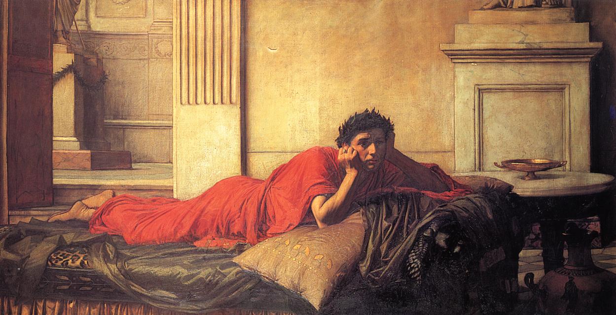 Джон Уотерхаус. Раскаяние Нерона после убийства матери. 1878