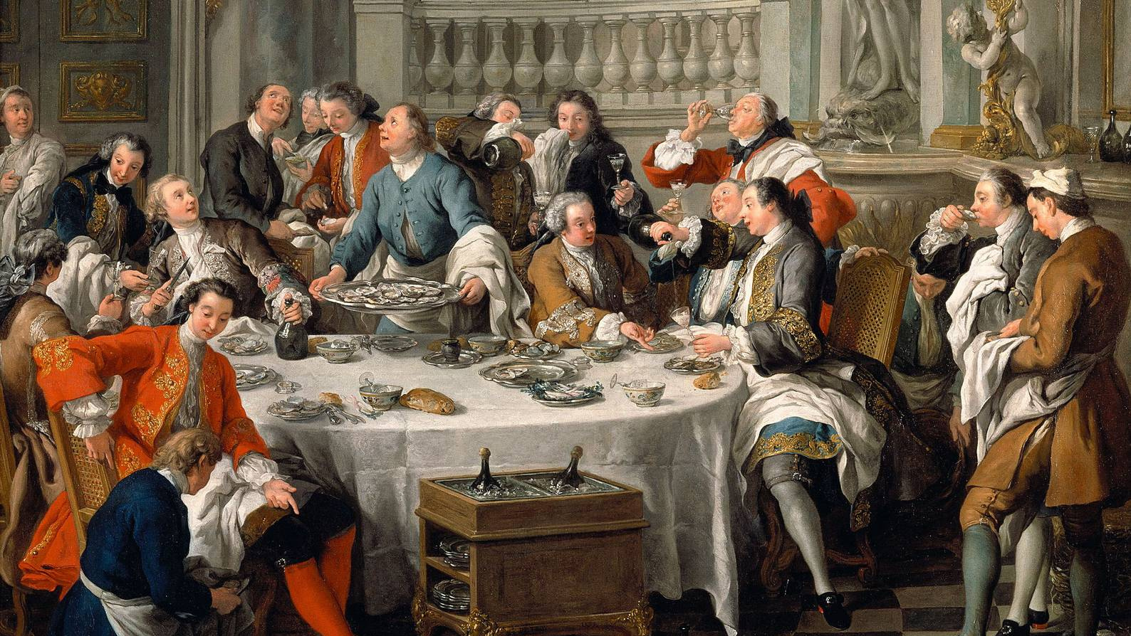Трапезы европейцев в 18 веке