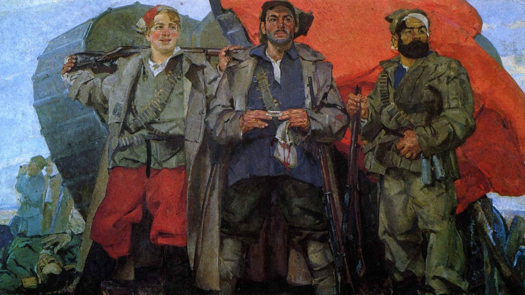 Федор Кричевский. Победители Врангеля (фрагмент). 1934