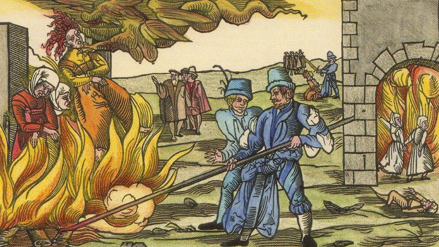 Сжигание ведьм у замка Рейнштейн. 1555