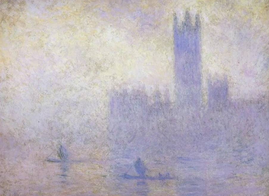 Клод Моне. Вестминстерский дворец, эффект тумана. 1904