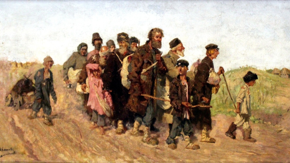 Сергей Иванов. Слепцы (франгмент). 1883