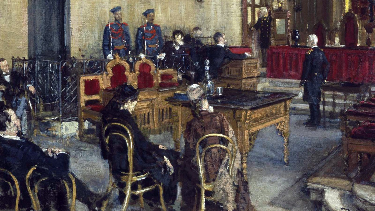 Константин Савицкий. В ожидании приговора суда. 1895 год