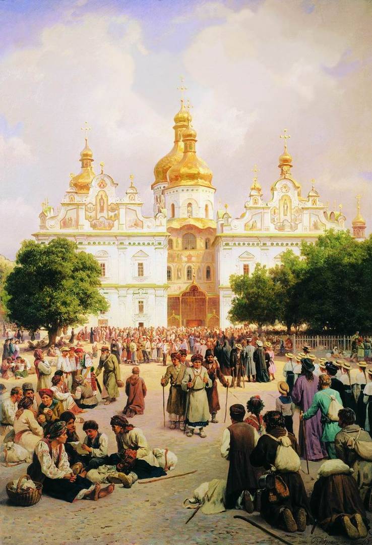 В. П. Верещагин. «Великая церковь Киево-Печерской лавры» 1905