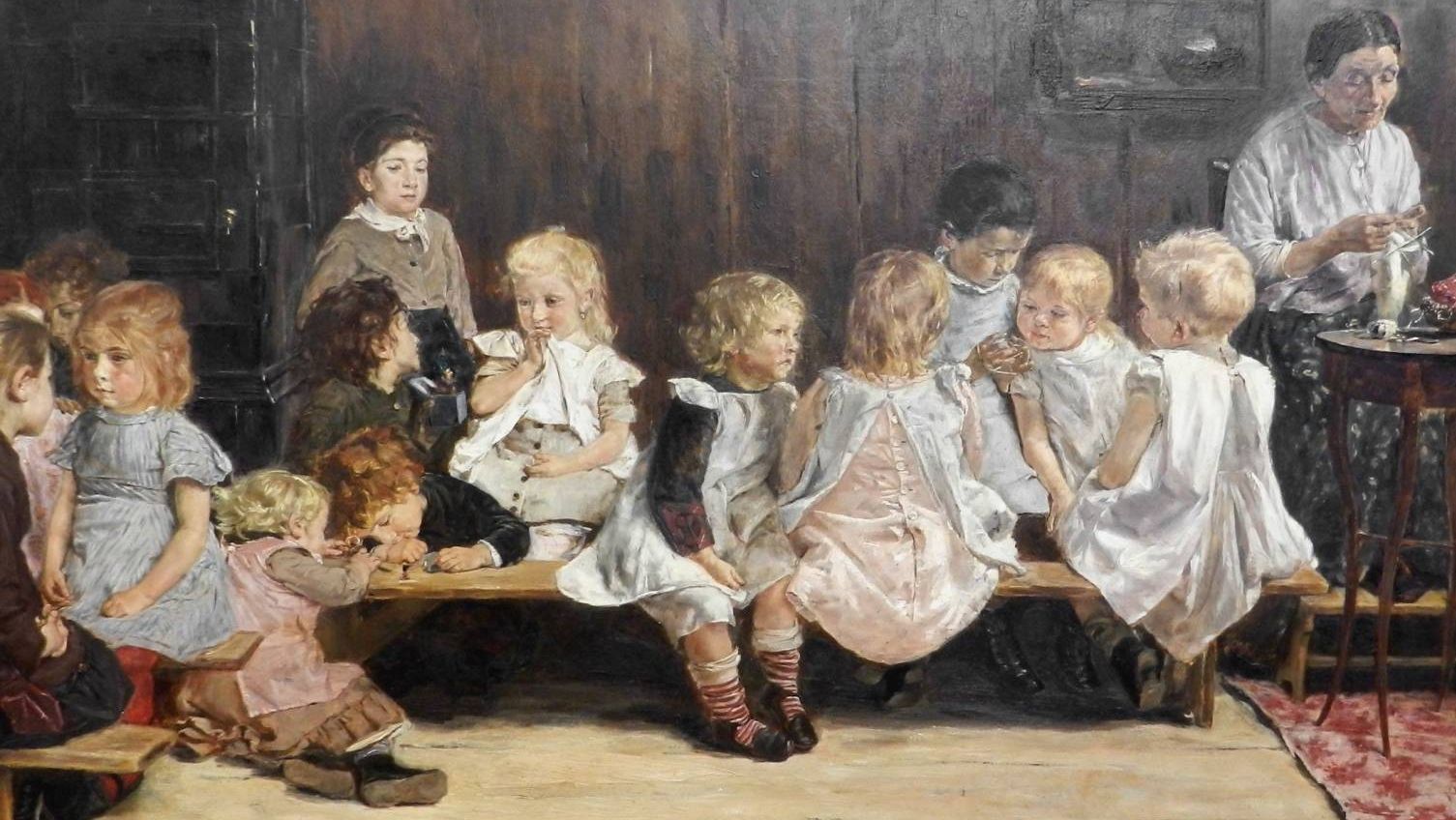 Макс Либерманн. Детский сад. 1880