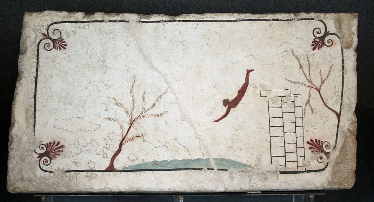 Ныряльщик. Пестум, Италия. 480-470 до н. э.