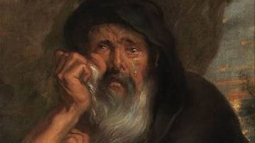 Питер Пауль Рубенс. Философы. Гераклит - плачущий философ (фрагмент). 1638 год