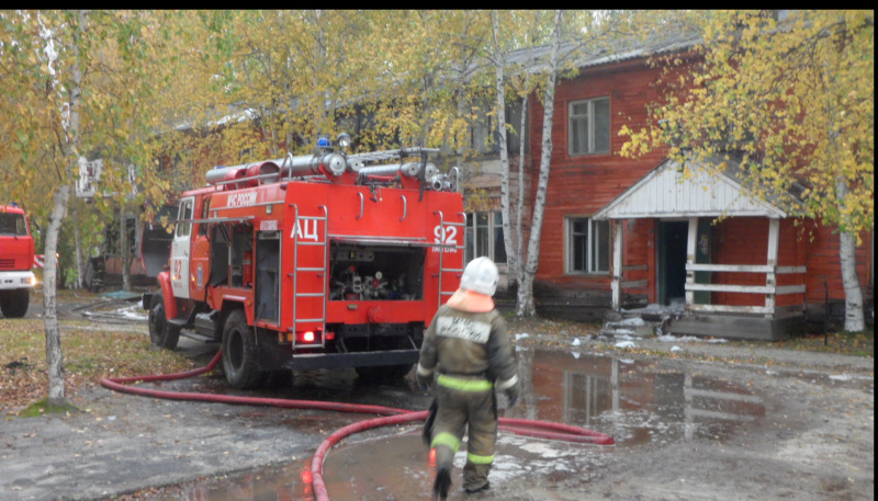 Пожар в многоквартирном доме