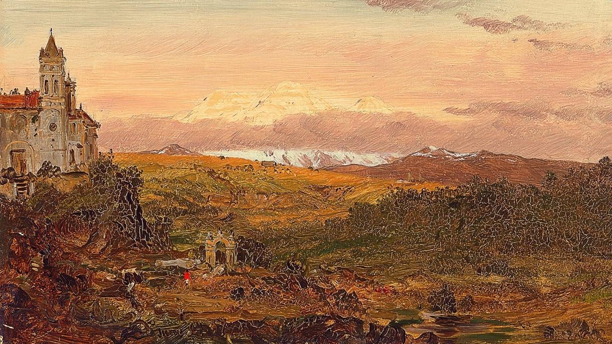 Фредерик Эдвин Чёрч. Собор в Эквадоре. 1857