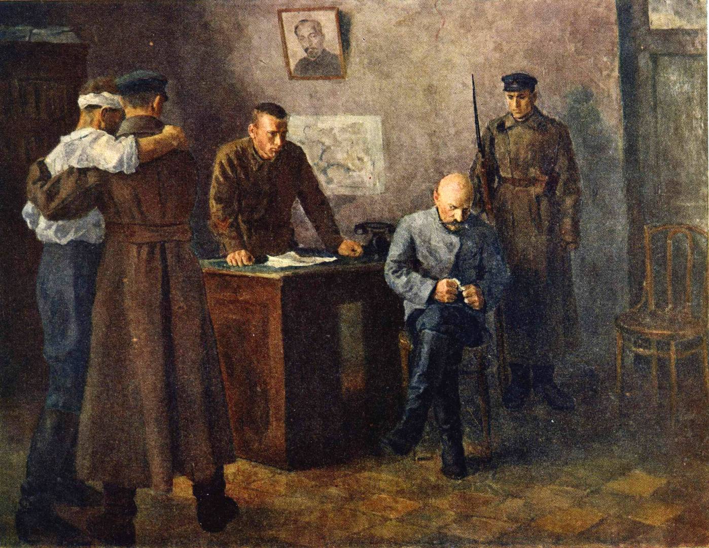 Владимир Костецкий. Допрос врага. 1937