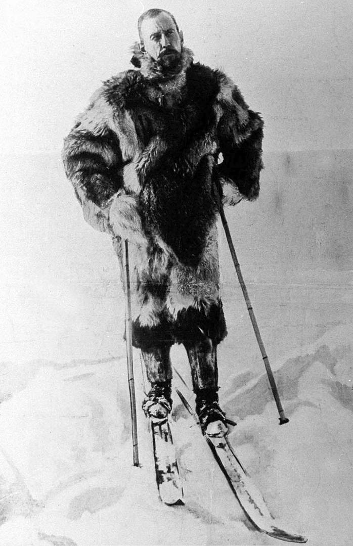 Руаль Амундсен во время экспедиции на Южный полюс
