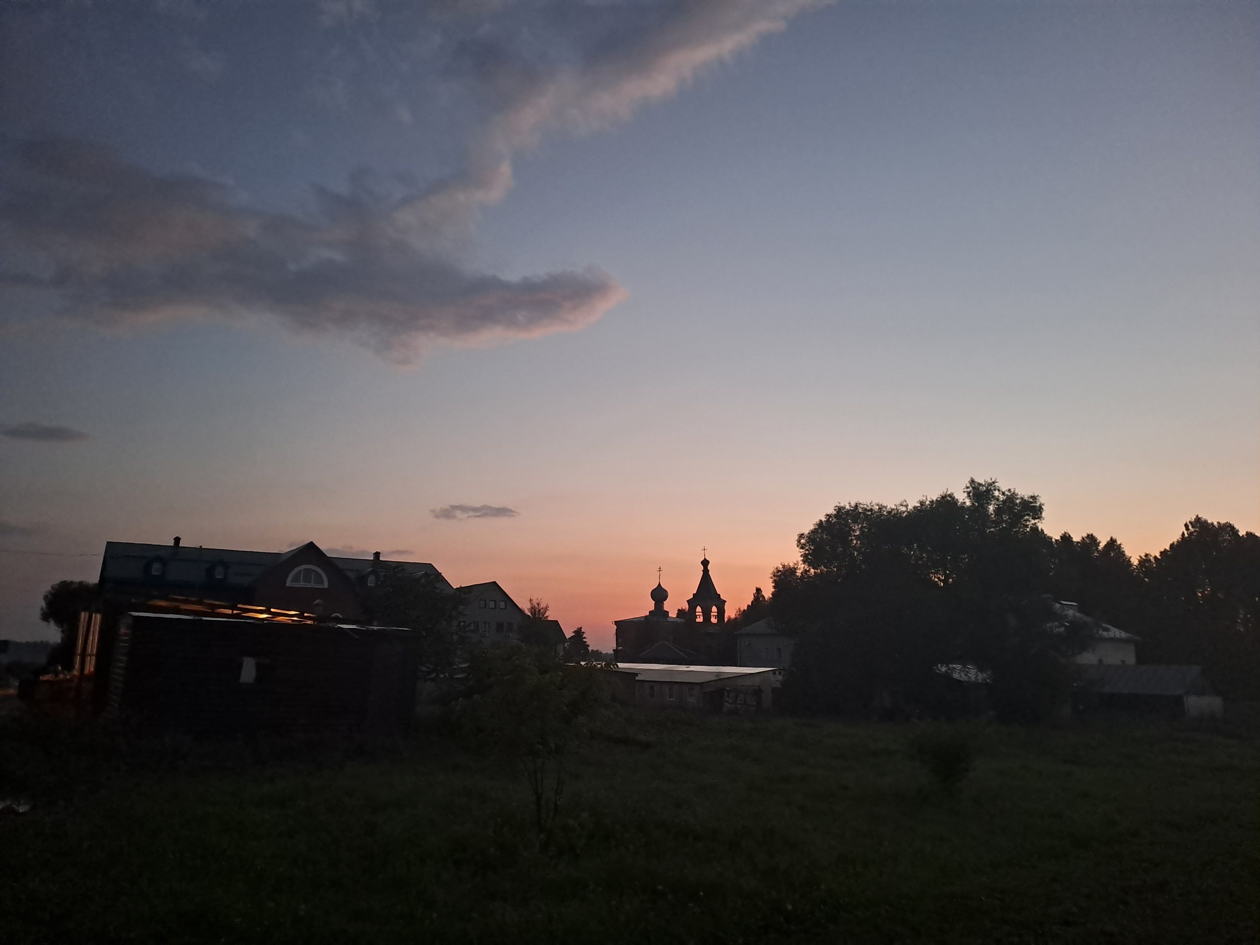 Вид пустыни вечером 