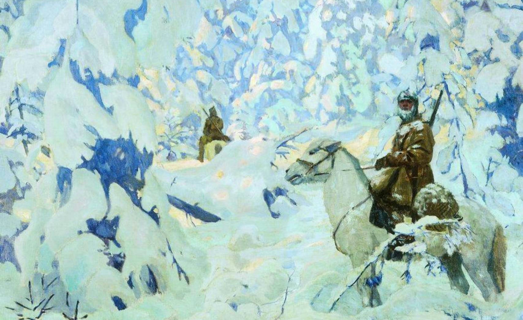 Аркадий Рылов. На страже (фрагмент). 1931