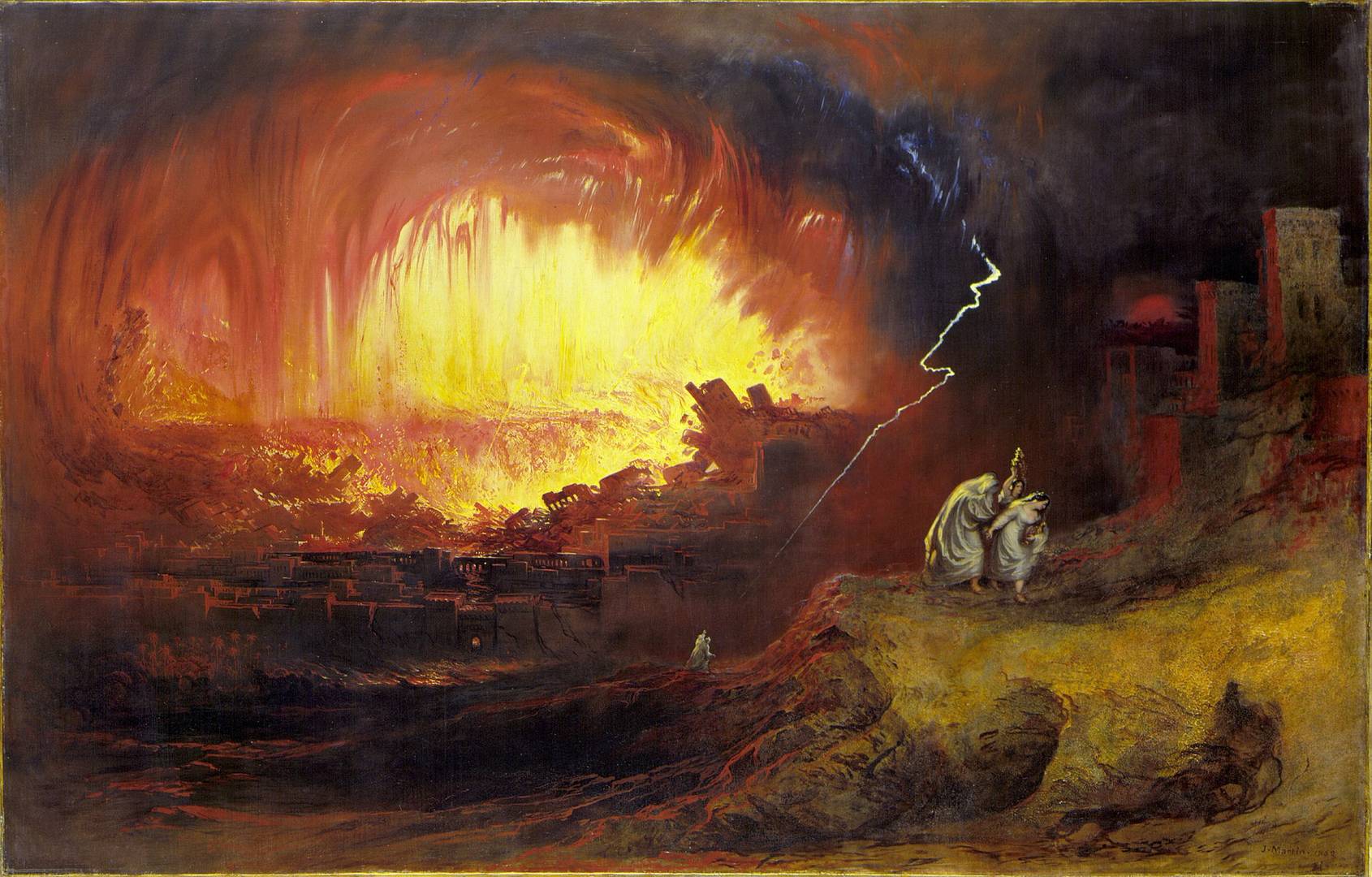 Джон Мартин. Уничтожение Содома и Гоморры. 1852 
