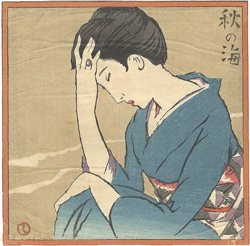 «Осеннее море» Takehisa Yumeji, 1926