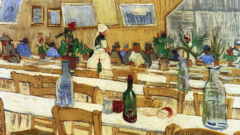 Винсент Ван Гог. Интерьер ресторана (фрагмент). 1888
