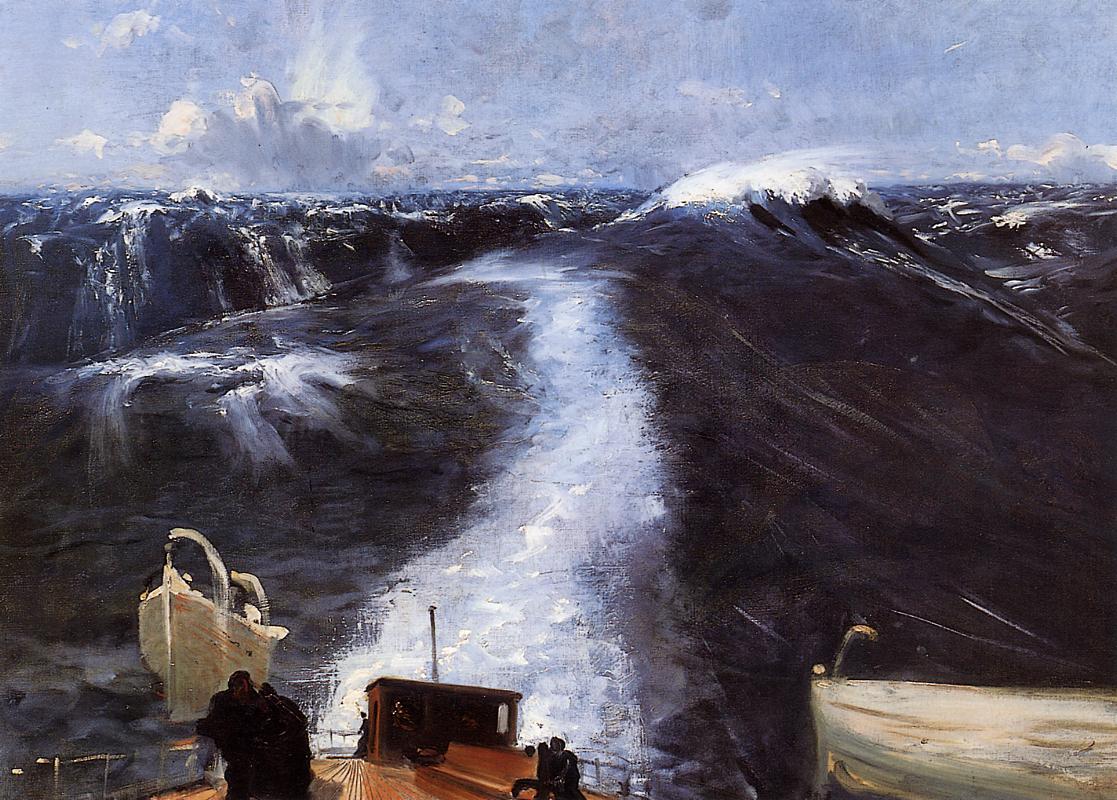 Сарджент Джон Сингер. Атлантический шторм. 1876
