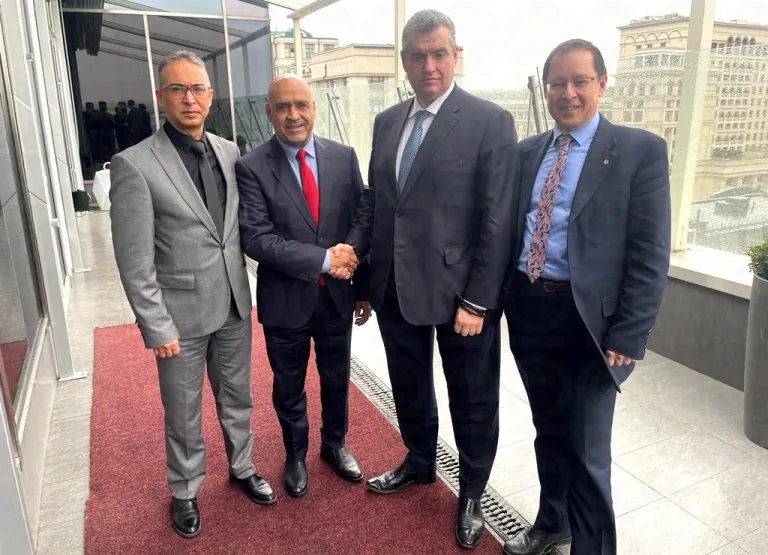 Встреча делегации Палаты представителей Ливии и главы комитета Госдумы РФ по международным отношениям Леонида Слуцкого