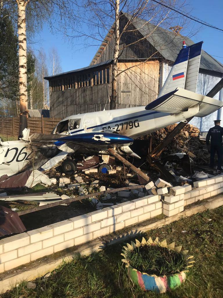 Падение легкомоторного самолета Piper-PA28 в селе Усть-Кулом. 17 мая 2023 года