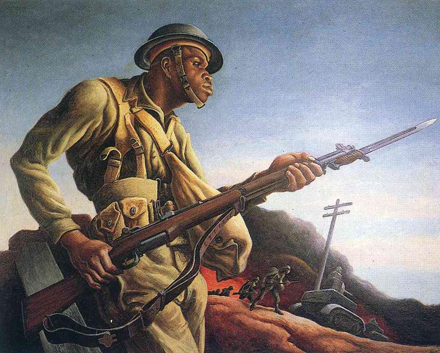 Картина «Негр солдат» 1942